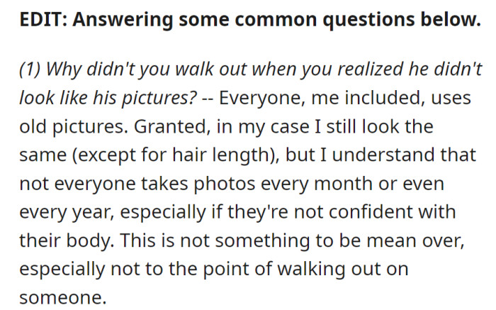 Not worth being mean or leaving.