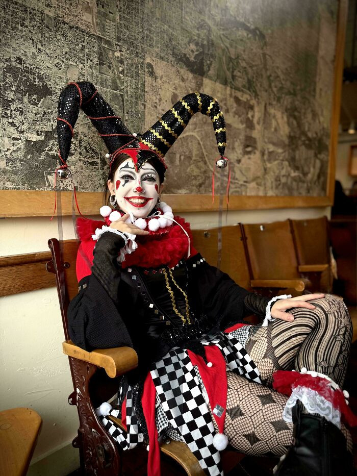 "Absolutely Thrilled About How My Jester Outfit Turned Out ✨"