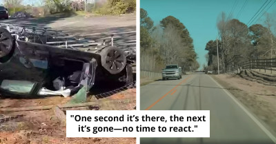 Shocking Tesla Dashcam Footage Shows Self-Driving Car Losing Control and Crashing