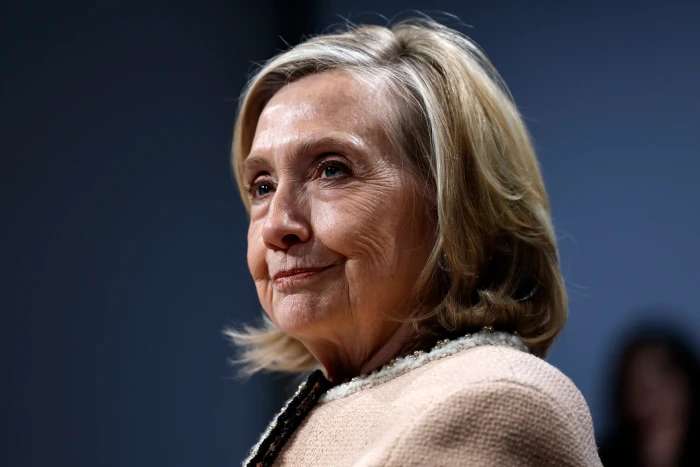 Hillary Clinton addresses reporters about Epstein documents, calling for transparency and fairness.