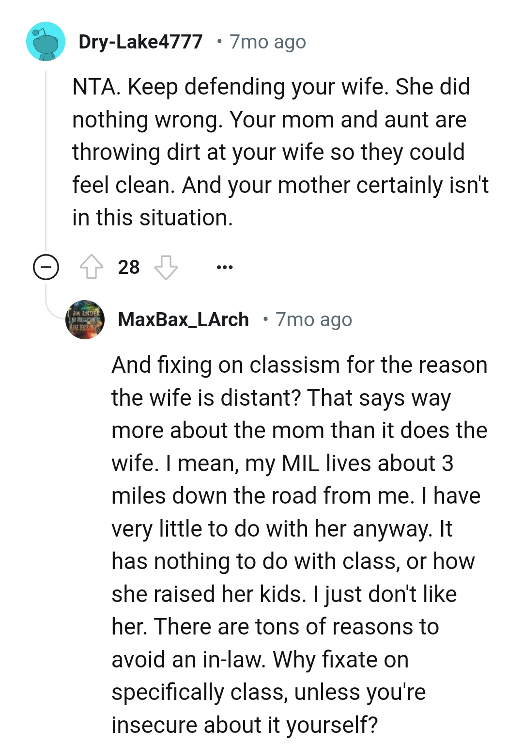 They Are Throwing Dirt at the OP's Wife