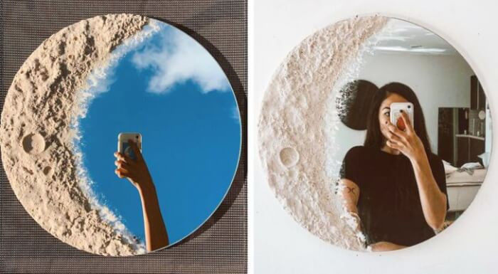 7. Crescent moon mirror