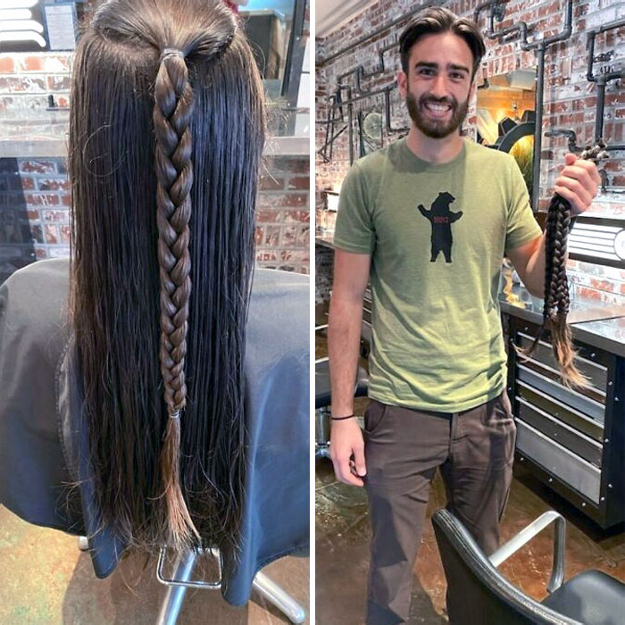 42. He Grows His Hair Out Every Three Years To Donate And Wants To Share It With People Who Can Benefit From It