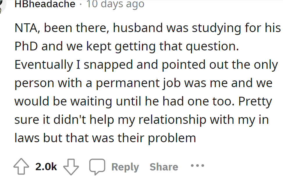 Finances cannot be overlooked, especially with the expenses that come with having a child