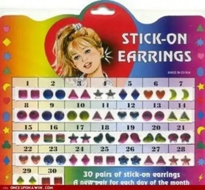 35. Stick-On Earrings