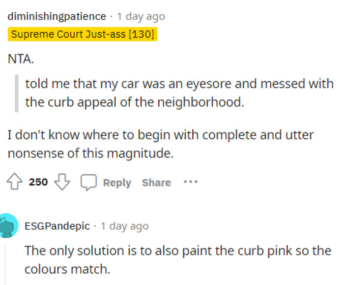 This situation is absolutely ridiculous, and we don't blame people in the comments for making jokes about it. Some individuals are really bothered by everything.