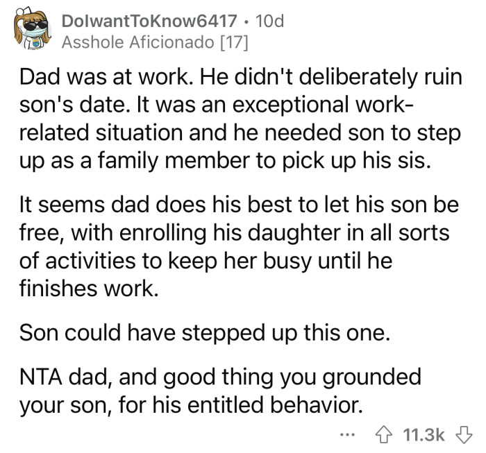 Op's son deserved to get grounded because of his behavior.