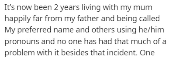 OP and Their Mom Have Been Living Together for Two Years Now