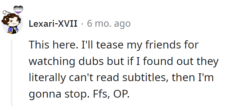 That's just basic common decency, OP!