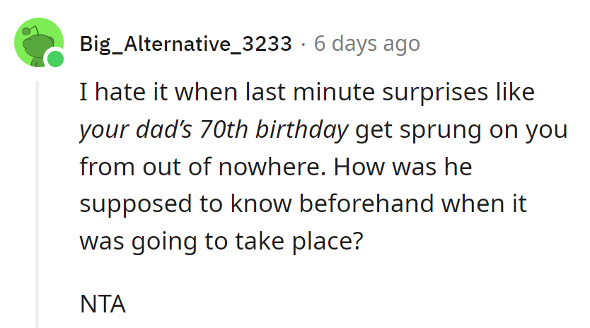 Ah, the timeless surprise of aging parents! Who could have predicted such a milestone? Definitely not the calendar, right?
