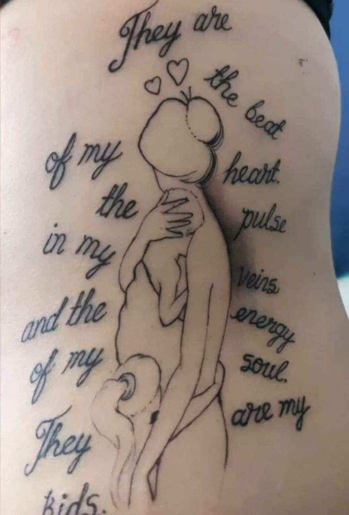 8. The little girl looks like a tube of toothpaste someone just squeezed out.