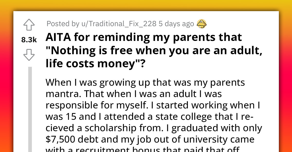 Man Refuses To Sacrifice His Life To Help His Adult Brother, Reminds His Parents Of Their Mantra