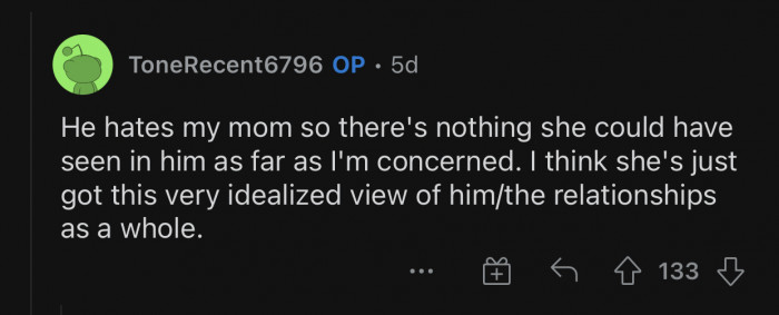 OP replied to the previous user's comment: