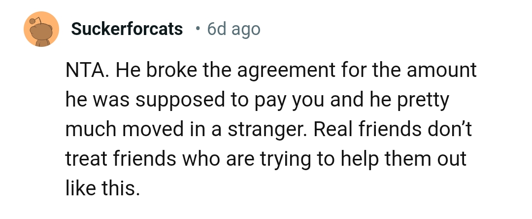 And the comments from other Redditors roll in...