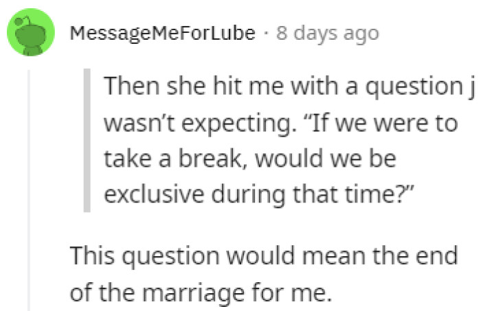 The End of the Marriage