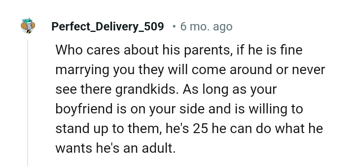 As long as OP's BF is on her side