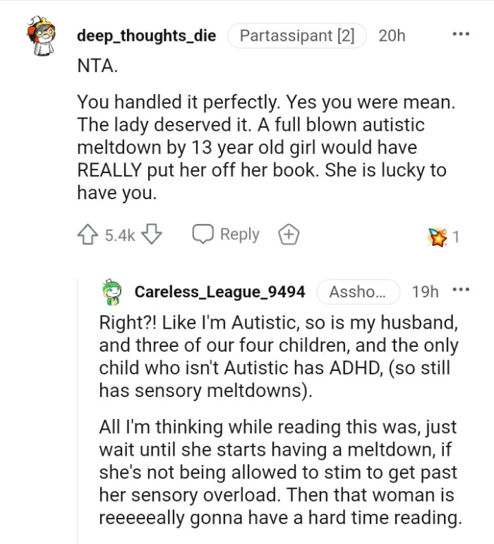 A full blown autistic melt down by a teenager