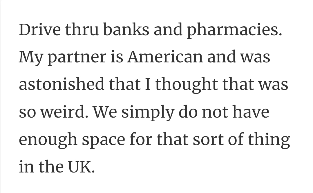 18. Driving through anywhere, basically