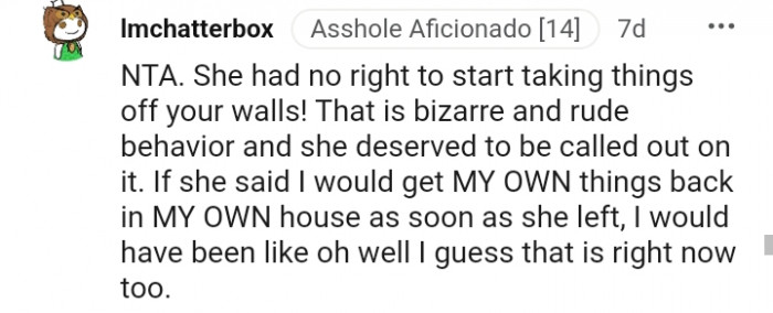 13. That is a bizarre and rude behavior