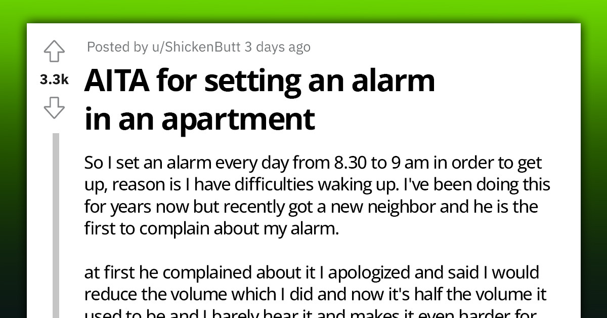 Redditor Seeks Solution To An Alarm Dispute That Causes Problems With Their Neighbors