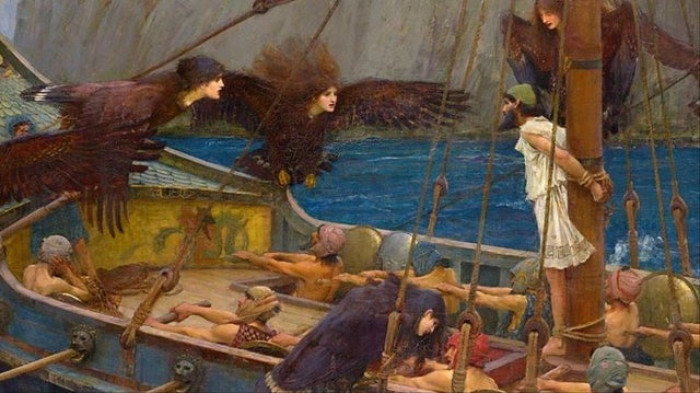 Why weren't they combing their golden hair on the seashore but hovering menacingly over the terrified crew?