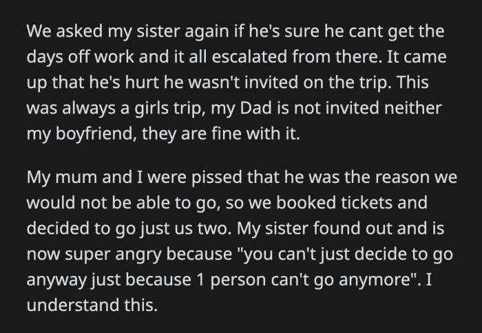 OP's parents will pay for their expenses. Her future BIL begrudgingly agreed to take care of their younger son, even though he wanted OP's parents to pay for them to join the holiday as well.