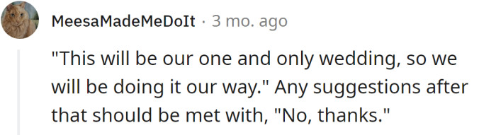 Keep it straight and short, like this