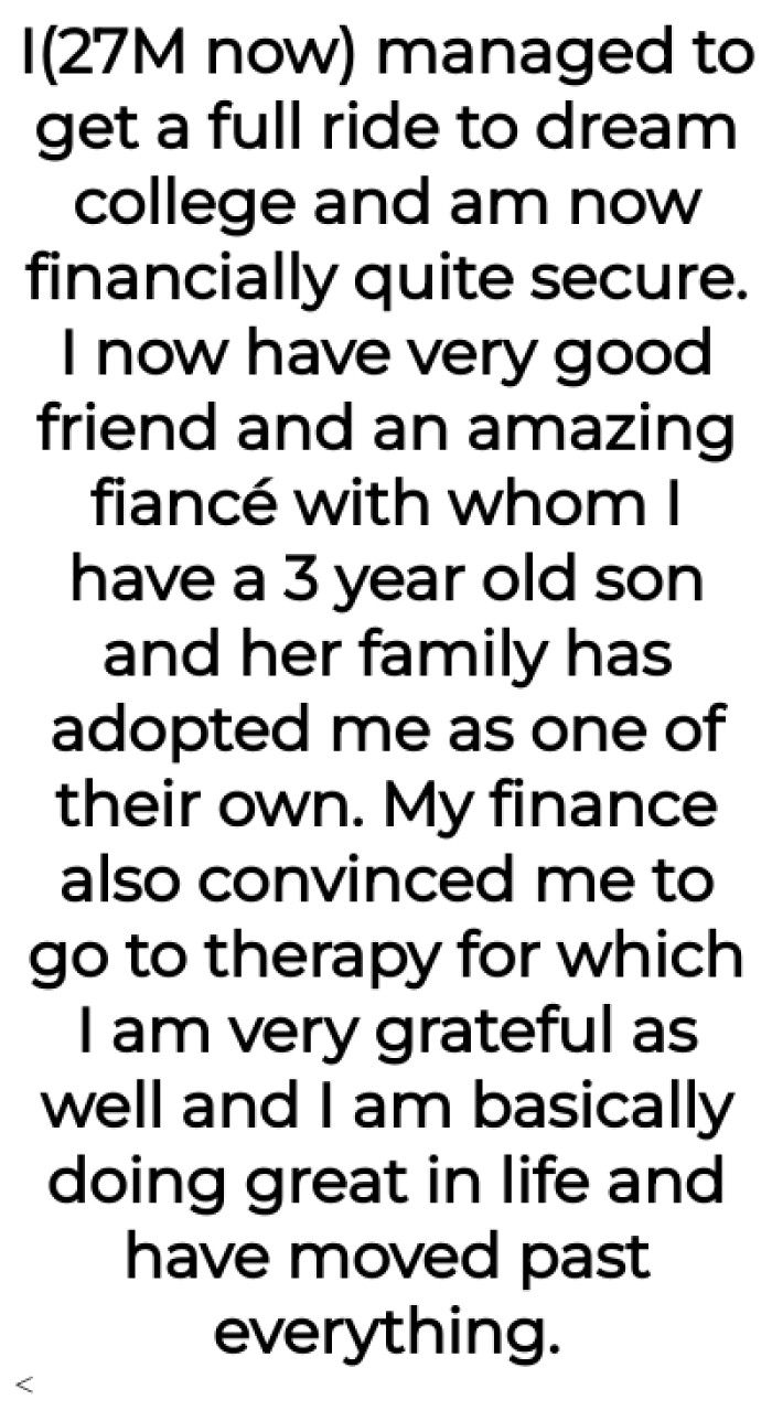 The OP has a three-year-old son now