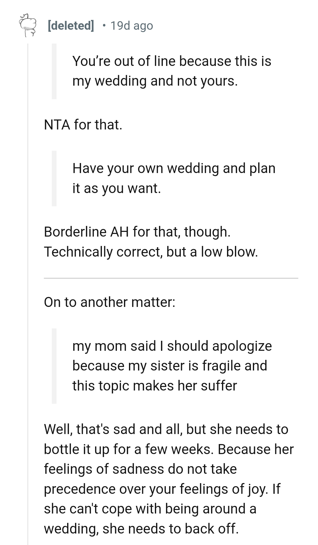 The Reddit post got hundreds of comments and here are some of the most upvoted ones