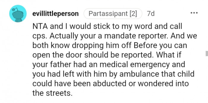 What if your dad had a medical emergency?