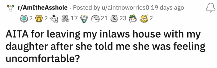 She reassured OP that no one in her family will make any comments about Judy's scar