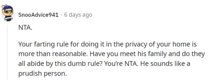 Home, sweet home—where farts find their freedom!