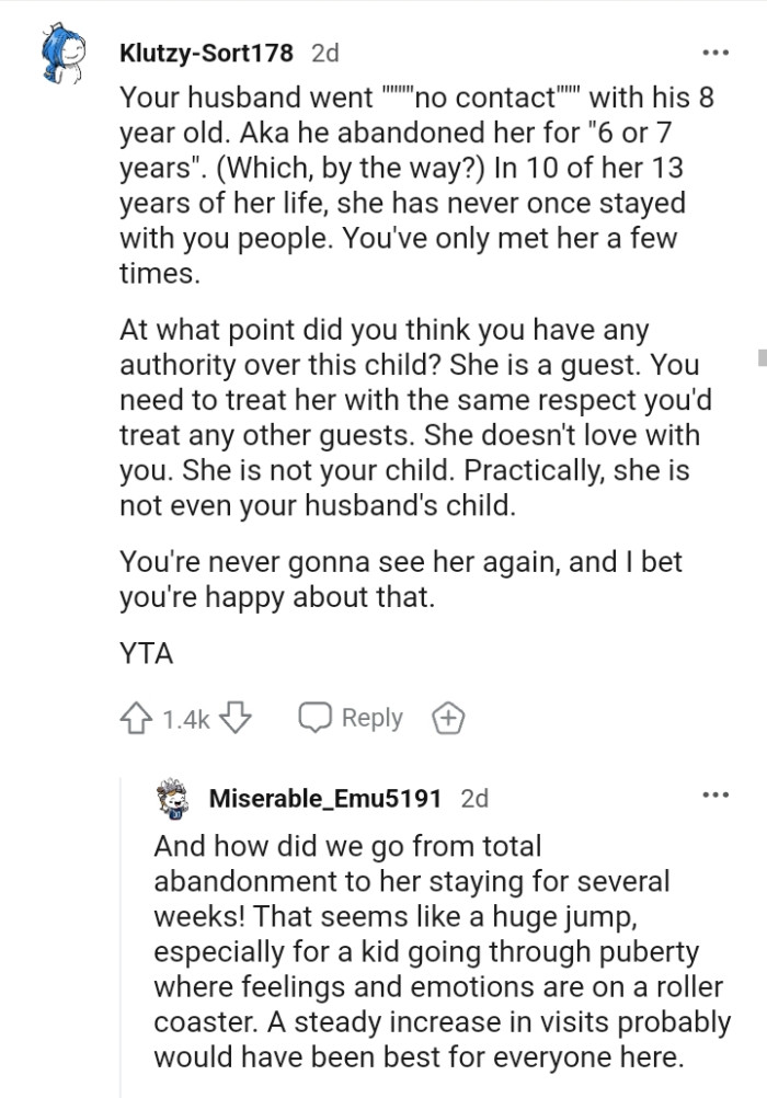 You have only met her a few times