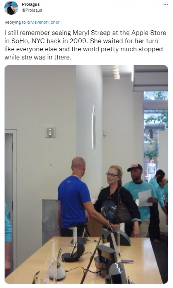 The world just stops for the queen that is Meryl Streep wherever she goes, and that's how it should be