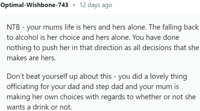 Don't blame yourself for officiating your dad and stepdad's wedding