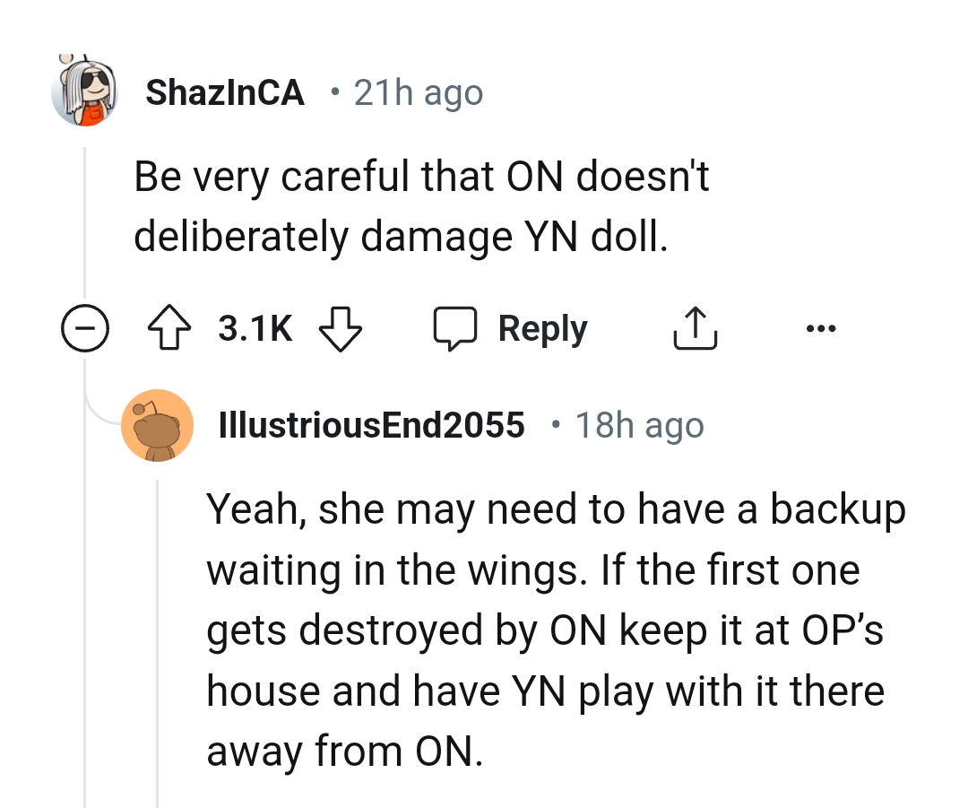 She may need to have a backup