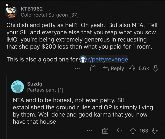 This shouldn't even be considered petty; it's a normal reaction.