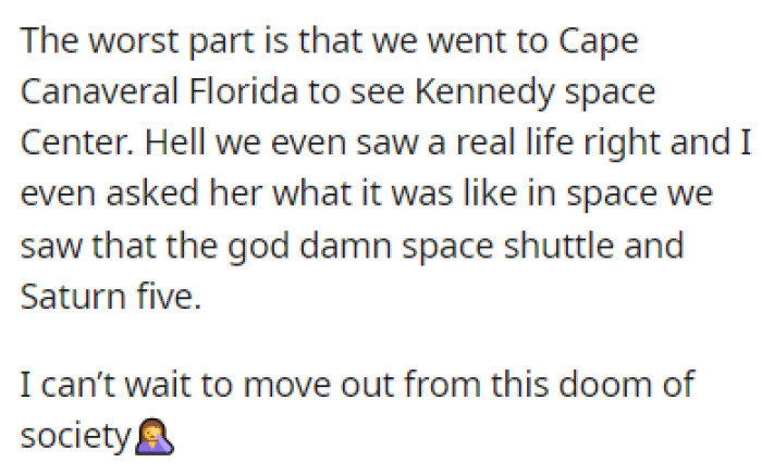 OP can't wait to move out