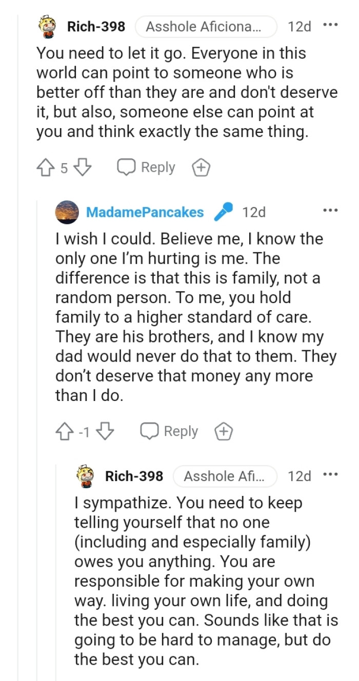 Everyone can certainly point to someone who's better off