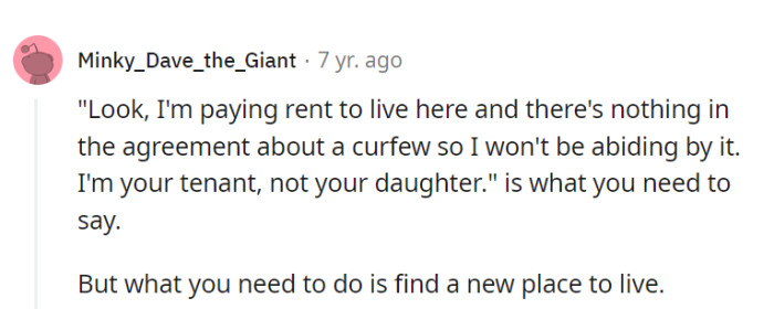 Assertiveness is key here! A clear statement of boundaries and an exit plan should help OP steer clear of this overbearing role-reversal situation.