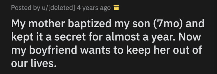 They finally got home, and it was clear that OP's boyfriend wasn't going to let the issue go.