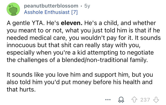 He’s just a child.