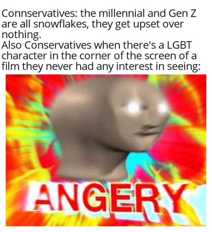 17. Who's the real snowflake? Also, happy Pride Month.