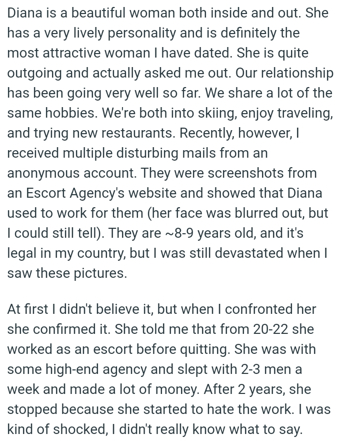 OP's fiancée is definitely the most attractive woman he has dated