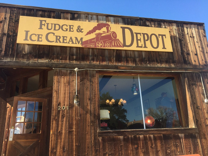 Medora Fudge and Ice Cream Depot: a female ghost who appears exactly one day a year, on her birthday