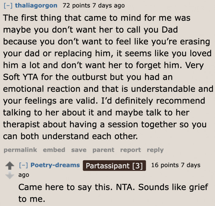 Differing opinions. It seems that the sister said it out of grief.