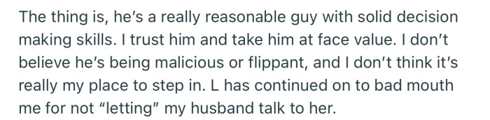 The Ex-wife has been aggressively adamant with her request despite OP’s husband not being interested in speaking with her