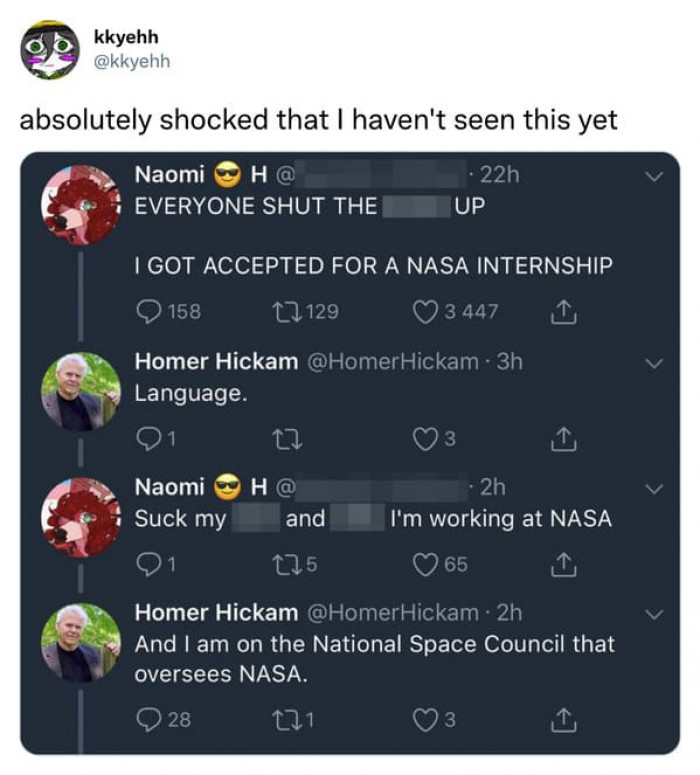 7. The National Space Council that oversees NASA