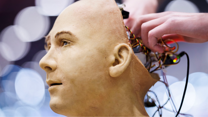 Funeral home professional handling embalming tools, emphasizing trust and specialized expertise