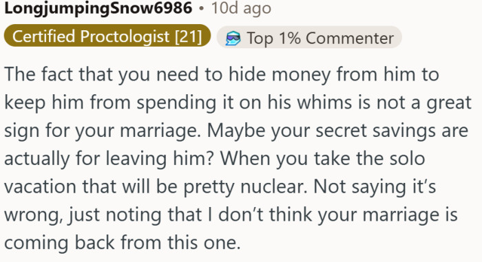 It seems this marriage is doomed